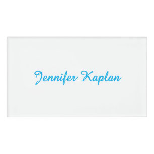 Klassische Handschrift Minimalistischer Profi Namenschild