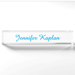 Klassische Handschrift Minimalistischer Profi Namensplakette