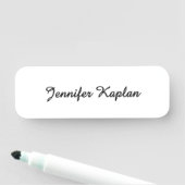 Klassische Handschrift Minimalistischer Profi Namensschild (Beispiel)