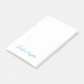 Klassische Handschrift Minimalistischer Profi Post-it Klebezettel (angewinkelt)