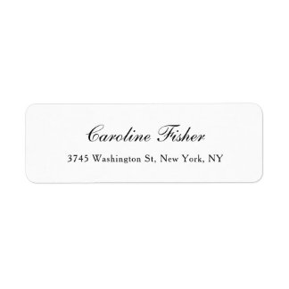 Klassische Handschrift Schlicht, einfach weiß