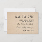 KLASSISCHE HANDSCHRIFTKARTE SAVE THE DATE (Vorderseite)