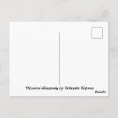 Klassische Harmonie Postkarte (Rückseite)