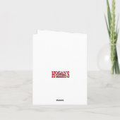 Klassische Harold Gray/Annie Weihnachtskarte Feiertagskarte (Rückseite)