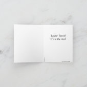 Klassische Harold Gray/Annie Weihnachtskarte Feiertagskarte (Innenseite)