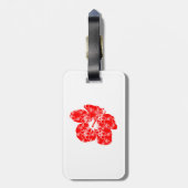 Klassische Hawaii-Hibiskus-Blume Gepäckanhänger (Rückseite vertikal)