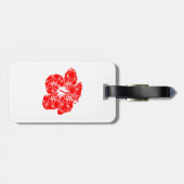 Klassische Hawaii-Hibiskus-Blume Gepäckanhänger (Rückseite horizontal)