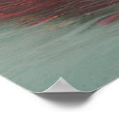 Klassische Herbstansicht eines Seebaums, Blätter Poster (Ecke)