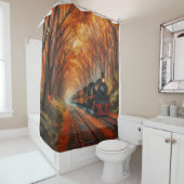 klassische Herbstbahn Duschvorhang (Beispiel)