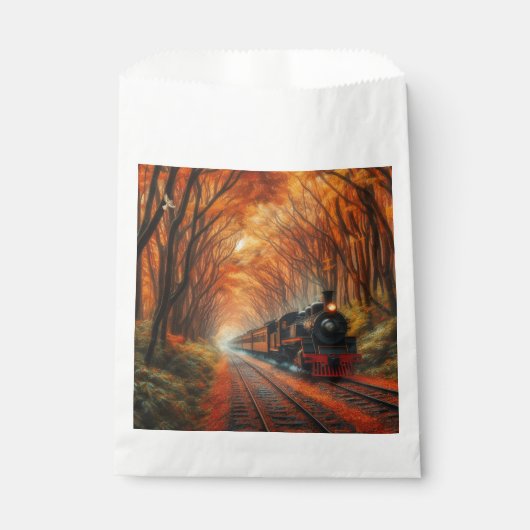klassische Herbstbahn Geschenktütchen (Vorderseite)