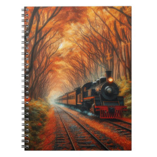 klassische Herbstbahn Notizblock