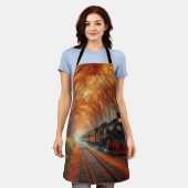 klassische Herbstbahn Schürze (Getragen)