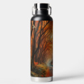 klassische Herbstbahn Trinkflasche (Vorderseite)