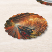 klassische Herbstbahn Untersetzer (angewinkelt)