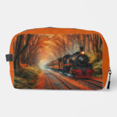 klassische Herbstbahn Waschbeutel (Vorderseite)