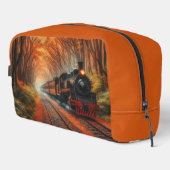klassische Herbstbahn Waschbeutel (Rechte Ecke)