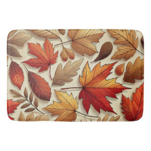 klassische Herbstblätter Badematte