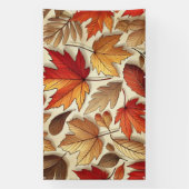 klassische Herbstblätter Banner (Vertikal)