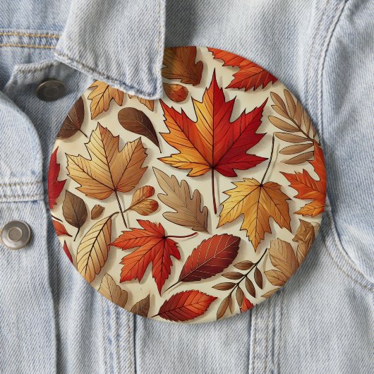 klassische Herbstblätter Button (Beispiel)