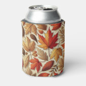 klassische Herbstblätter Dosenkühler (Kanne Rückseite)