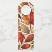 klassische Herbstblätter Flaschenanhänger (Vorderseite)