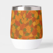 Klassische Herbstblätter gemustert (Rückseite)
