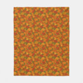Klassische Herbstblätter gemustert Fleecedecke (Vorderseite)