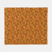 Klassische Herbstblätter gemustert Fleecedecke (Vorderseite (Horizontal))
