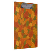Klassische Herbstblätter gemustert Klemmbrett (Rechts)
