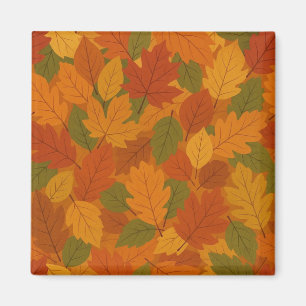 Klassische Herbstblätter gemustert Magnet