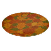Klassische Herbstblätter gemustert Schneidebrett (Ecke)