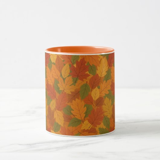 Klassische Herbstblätter gemustert Tasse (Zentrum)