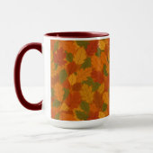 Klassische Herbstblätter gemustert Tasse (Links)