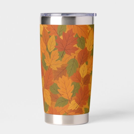 Klassische Herbstblätter gemustert Thermobecher (Links)