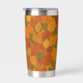 Klassische Herbstblätter gemustert Thermobecher (Rechts)