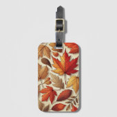 klassische Herbstblätter Gepäckanhänger (Vorderseite Vertikal)