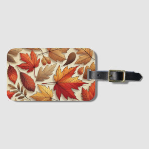 klassische Herbstblätter Gepäckanhänger