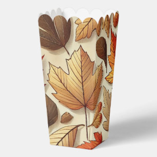klassische Herbstblätter Geschenkschachtel