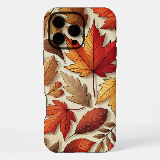 klassische Herbstblätter iPhone Hülle (Rückseite)