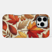 klassische Herbstblätter iPhone Hülle (Rückseite (Horizontal))