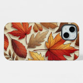 klassische Herbstblätter iPhone Hülle (Rückseite (Horizontal))