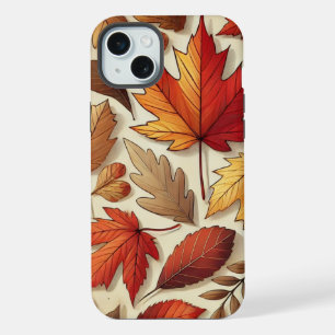 klassische Herbstblätter iPhone 15 Plus Hülle