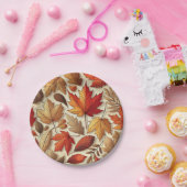 klassische Herbstblätter Pappteller (Party)