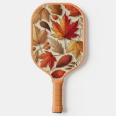klassische Herbstblätter Pickleball Schläger (Rückseite)