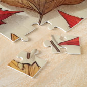 klassische Herbstblätter Puzzle (Seite)