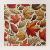 klassische Herbstblätter Puzzle (Horizontal)