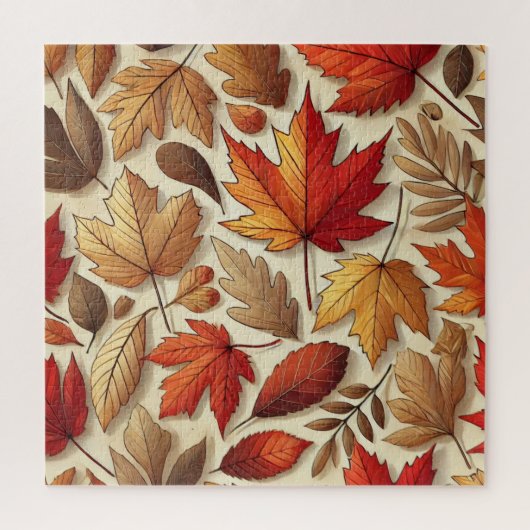 klassische Herbstblätter Puzzle (Vertikal)