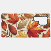 klassische Herbstblätter Samsung Galaxy Hülle (Rückseite (Horizontal))