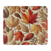klassische Herbstblätter Schneidebrett (Vorderseite)