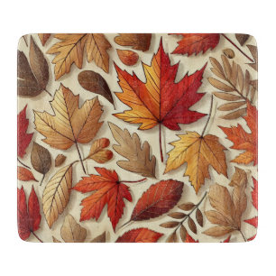 klassische Herbstblätter Schneidebrett